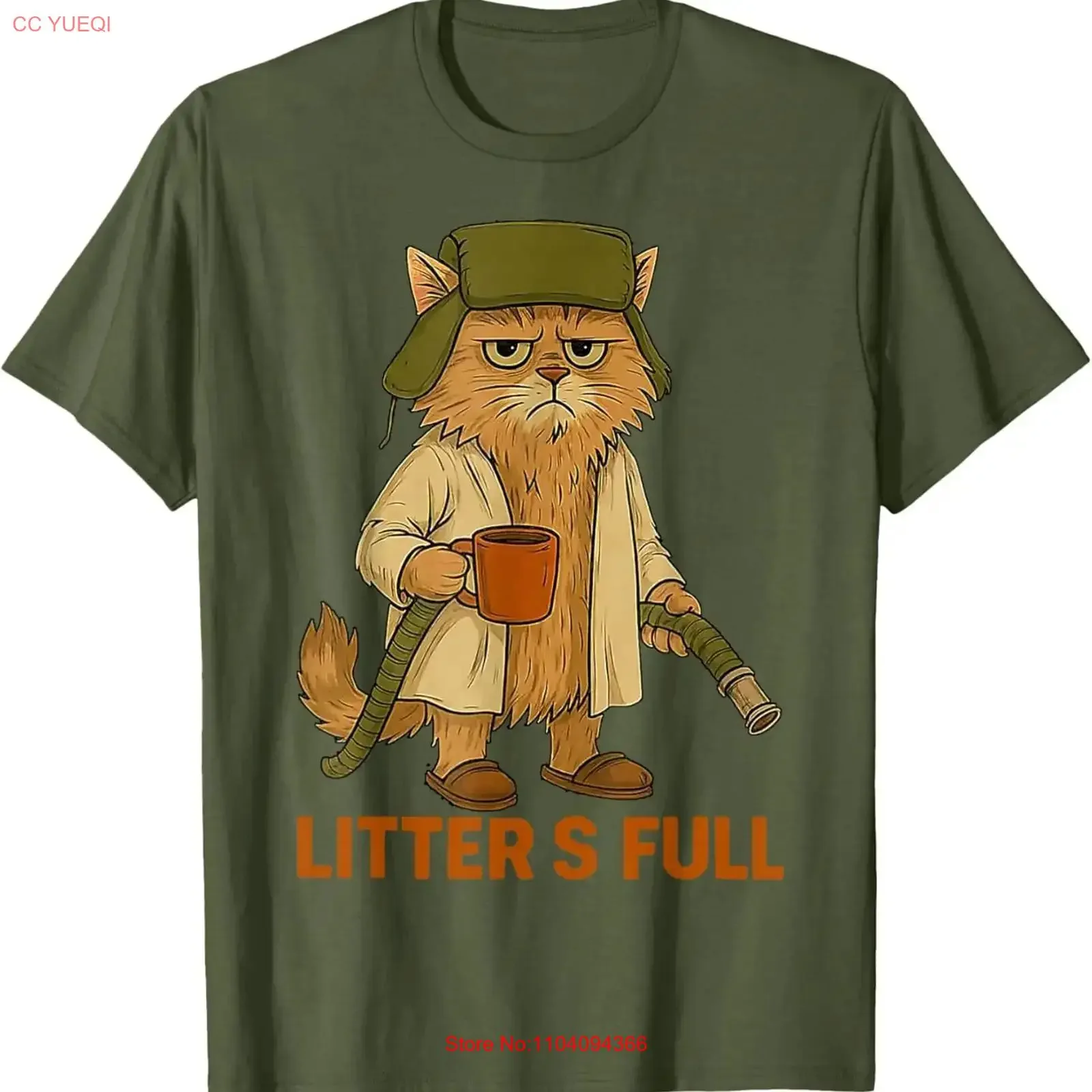 Funny Litter s Full Cat Parody T Shirt vintage Washed fashion designer clothes Stretched Breathable Casual Comfortable graphic