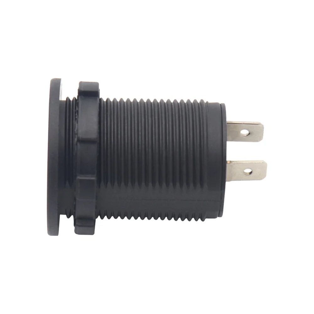 Dual USB Charger Socket 12-24V Power Cigarette Lighter Socket for Car Boat Marine Motorcycle RV ATV