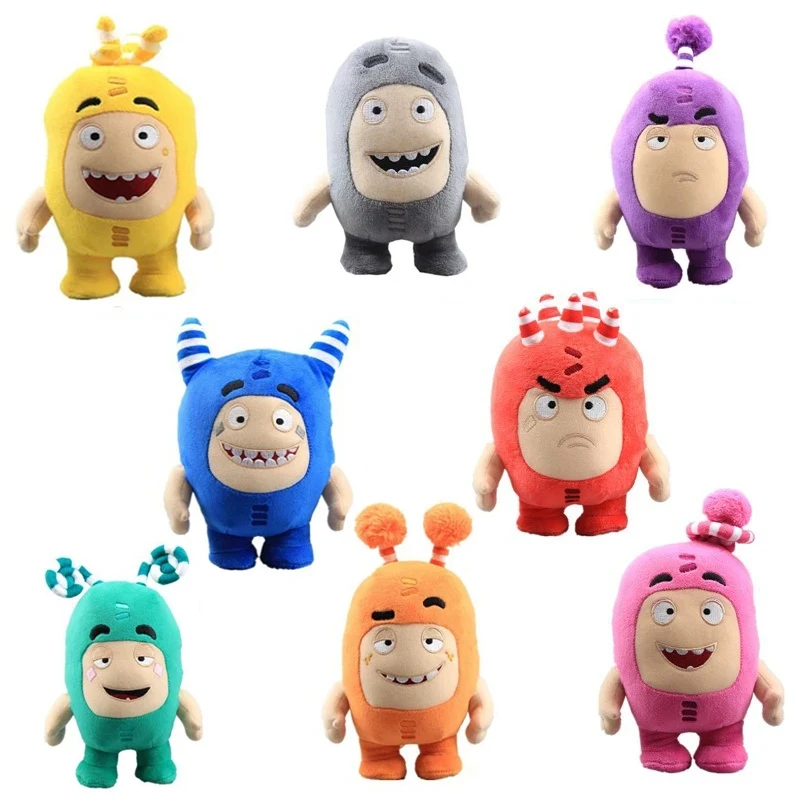 

Anime Oddbods Cartoon Game Plush Toys Cute Soft Fuse Pogo Bubbles Slick Zeke Jeff Plush Doll Toys For Kids Christmas Gift 18cm