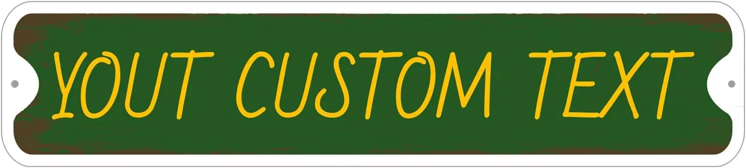 Rustic Custom Sign, Personalized Metal Signs, Gift for Him Men Dad, Man Cave, Indoor and Outdoor Use,Fade Resistant (4x16 Inches