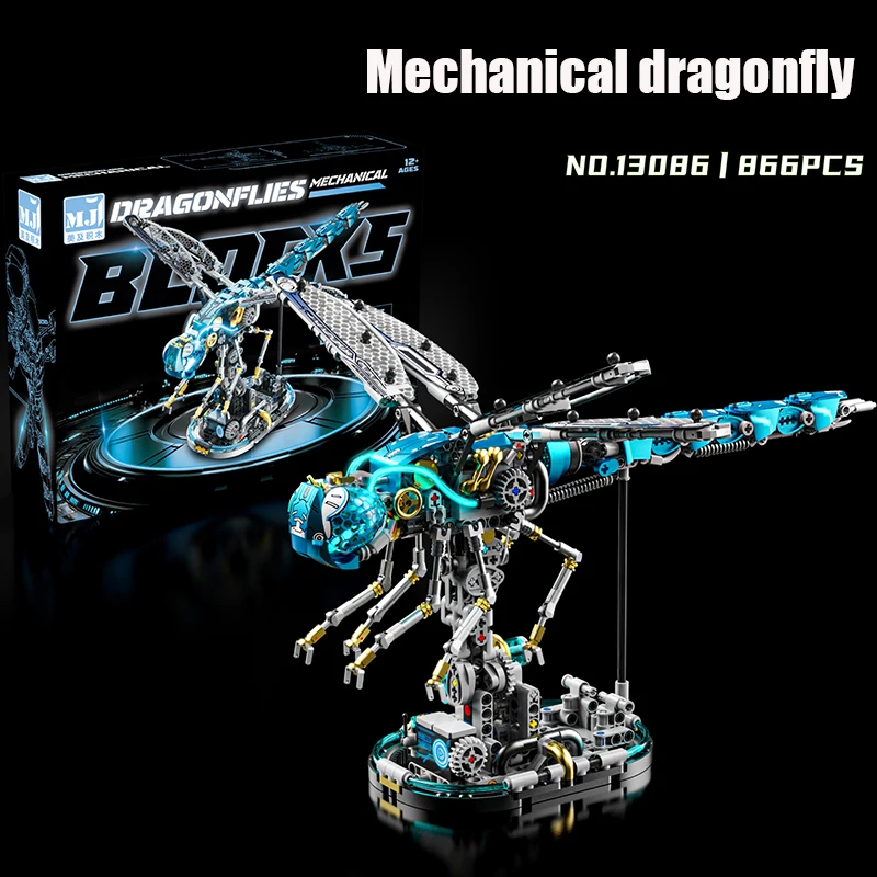 Tecnico Meccanico Tyrannosaurus rex Libellula Polpo Balena Aquila Building Blocks Assemblare Mattoni Giocattolo Regalo Per I Bambini Bambini