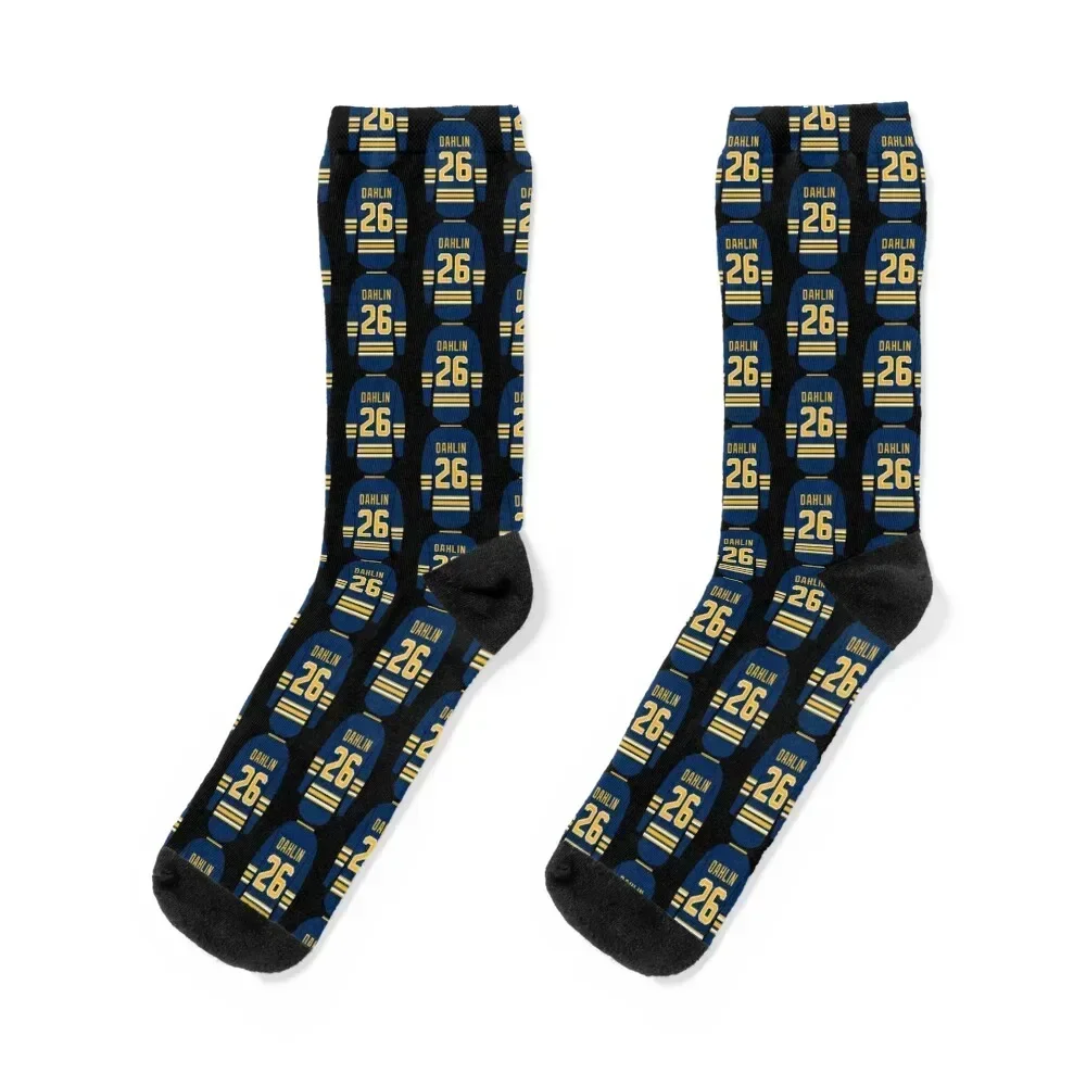 

Rasmus Dahlin Jersey Socks happy anti slip football Men's Non-slip Socks For Women Men's