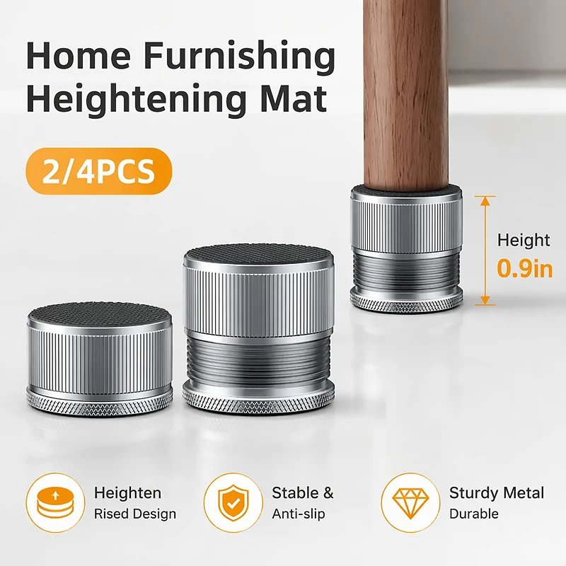 2/4 PCS Adjustable Furniture Height Increase Support Feet Mat Table Chair Sofa Riser Pad Anti-slip Table Tea Table Leg Elevator
