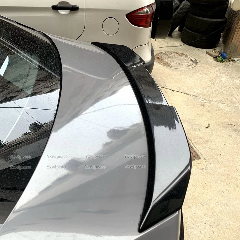 For Nissan Sentra Sylphy 2020 2021 2022 ABS Plastic Car Spoiler Trim Unpainted Color Rear Trunk Spoiler Car Styling