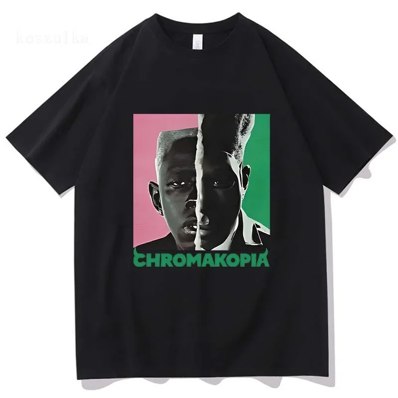 Tyler The Creator Chromakopia New Album T Shirt Men Clothing Vintage Harajuku T-Shirt Unisex High Quality Hip Hop Cotton Clothes