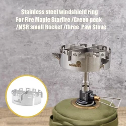 Outdoor Stove Accessories for MSR Small Rocket Green Peak Starfire Cooking Windshield for Three -Jawed Small Gas Stove Shield