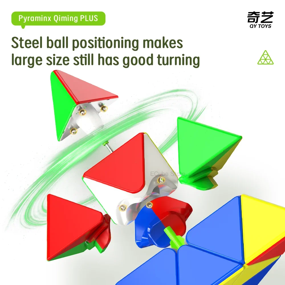 [Picube] QiYi Qiming Plus 27.5 cm Pyraminx Grande Cubo Magico Professionale Cubo Magico Puzzle Giocattolo Per I Bambini Regalo Puzzle