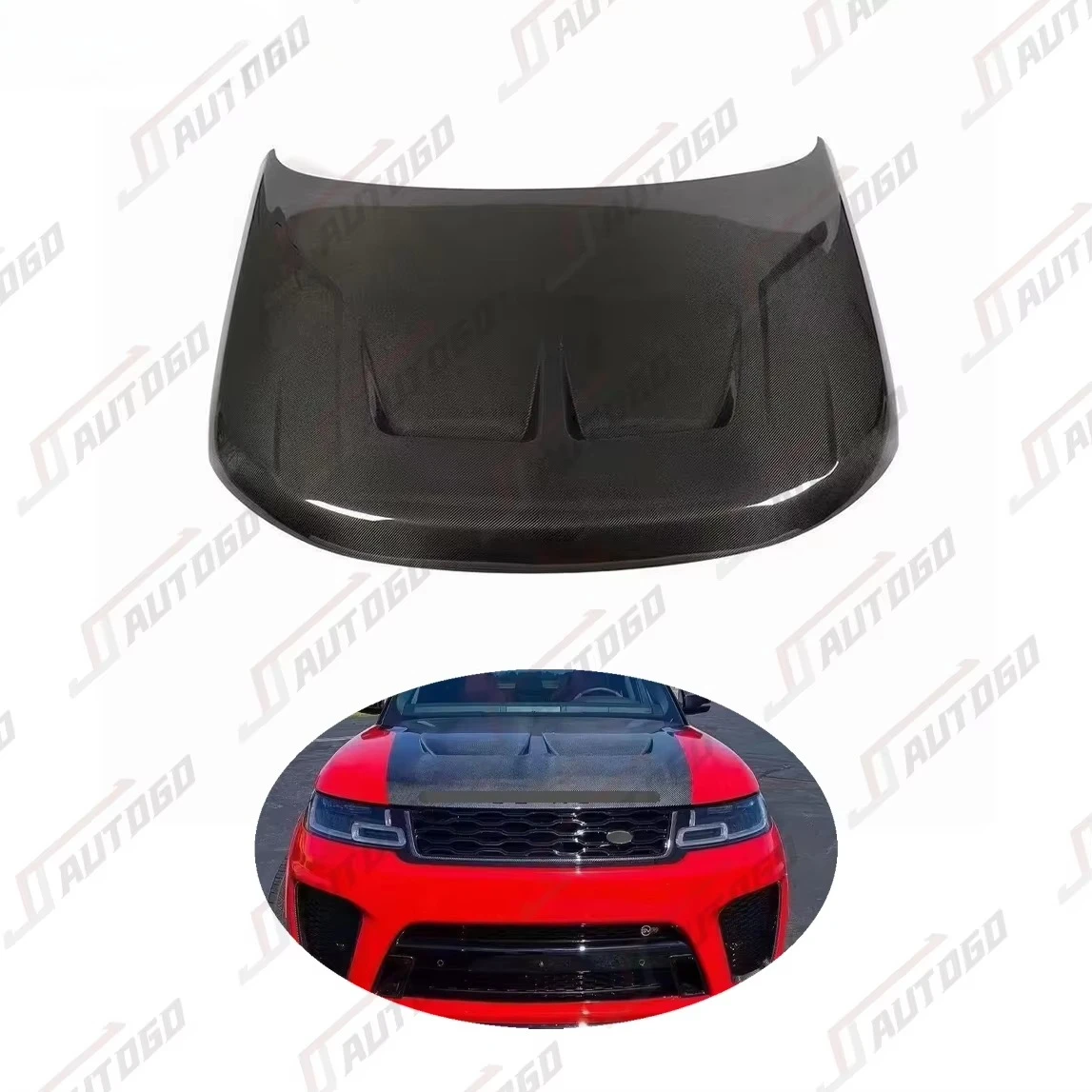 

Auto Modification Conversion Carbon Fiber Material SVR Hood Bonnet for Range Rover Sport L494 2014-2022 14-22