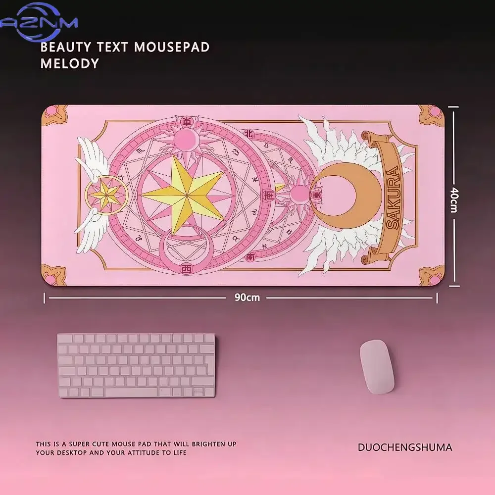 Anime C-Cardcaptor Sakura-s Kawaii Mouse Pad Computer Mat Deskpad Laptop Keyboard Mat Office Large Landscape Mousepad