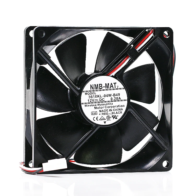 

2pcs 92mm 90mm Cooling Fan For NMB 3610kl-04w-b49 9025 9225 9CM DC12V 0.28A 92*92*25MM 3000RPM Chassis CPU Cooler