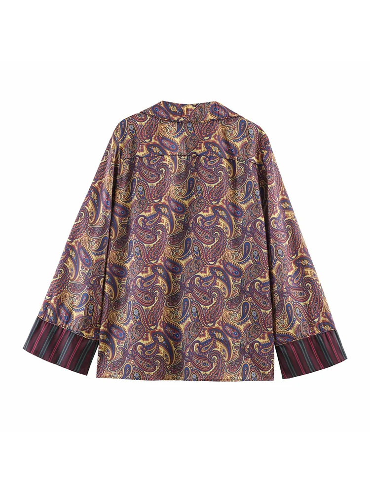 Frauen Neue Set Mode Druck Top + Print Freizeit Hosen Mit Taschen Zwei-Stück Set Frauen Elegante Liebsten Top anzug