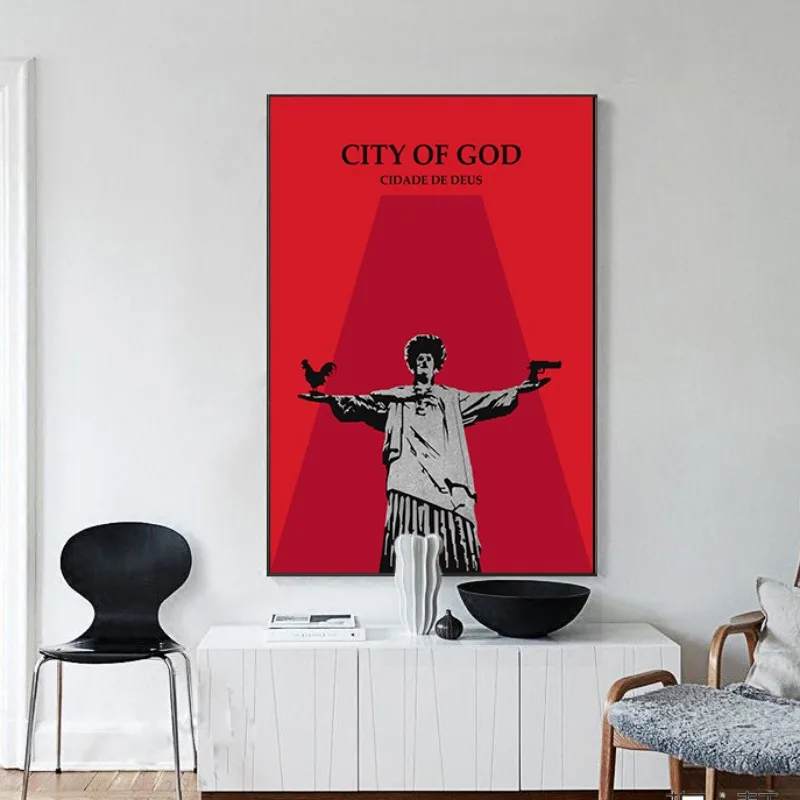 مدينة الله فيلم الرعب المشارك الكلاسيكية فيلم الإثارة حائط لوح رسم الفن فيلم برتقالي هدية غرفة المعيشة مكتب ديكور المنزل
