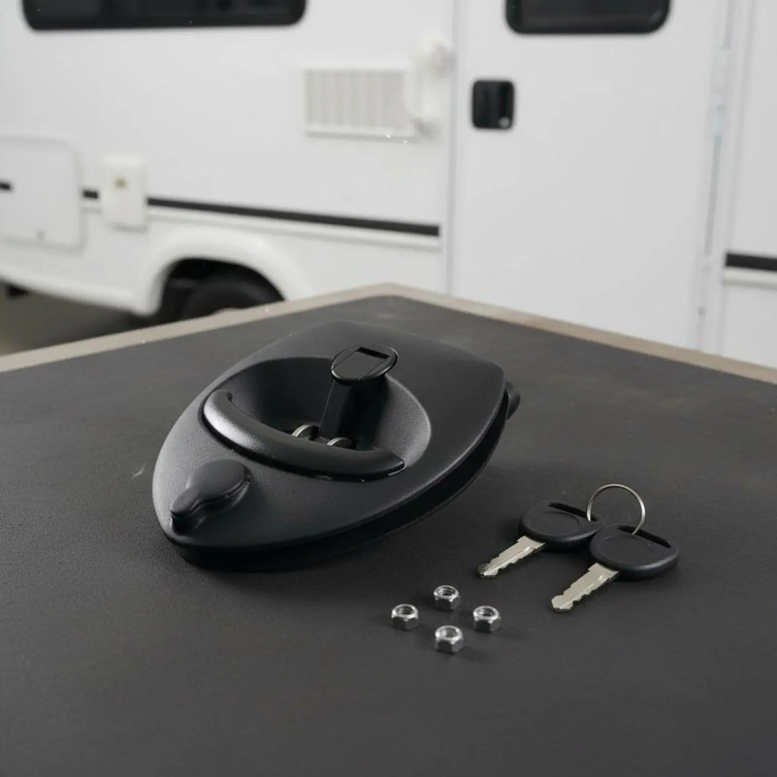 RV Compartment Door Lock Weatherproof Folding T-Handle Latch Weather-Resistant