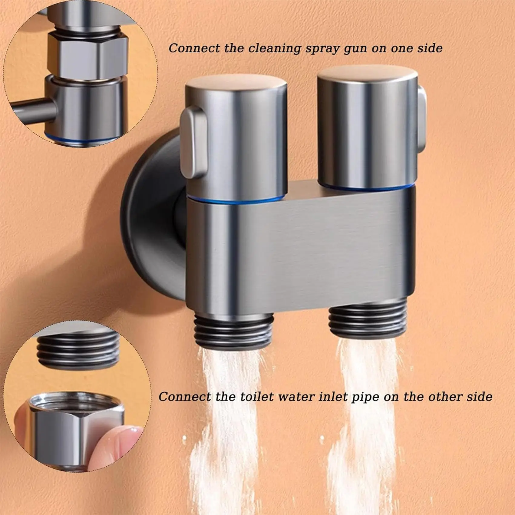 Bidet Spray Gun Set High-pressure Handheld Portable Bidet Spray Gun for Bathroom Cleaning Women Washing Bathroom Accessories