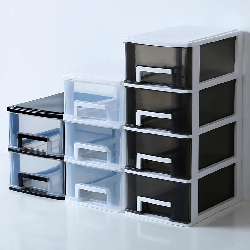 Desktop cabinet storage box, bedroom chest of drawers, dormitory multi-layer cosmetics, accessories, sundries sorting box