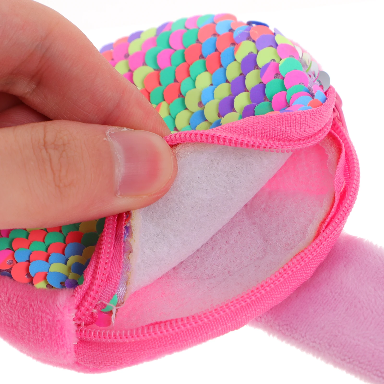

2pcs Sequin Slap Bracelet Coin Purse Snap Wristband Wallet Adjustable Kids Birthday Party Easter Favors Trinkets Pouch Classroom