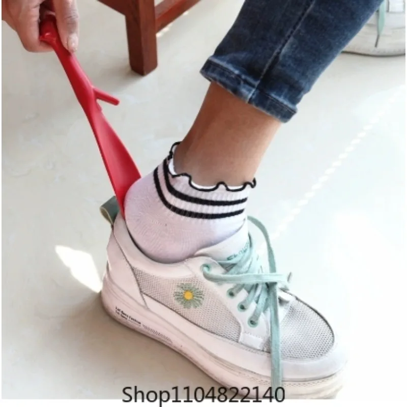 

1PCS Plastic Portable Shoe Horn Short Slip-On Tool for Entryway Home Use Assist Footwear Wearing