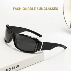 New Vintage Polarized Women Sunglasses Retro Fashion Diamond Inlaid Girl Sunglasses Lady Luxury Designer Sun Shade Gafas De Sol