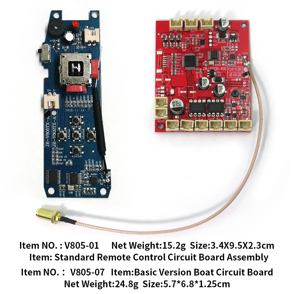 Flytec Official Original V805 Circuit Board And Controller Circuit Board Parts For V805 Mini Fishing Bait Boat