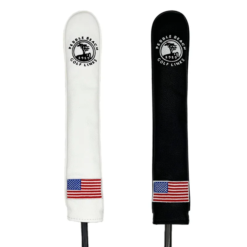 1 Stück Golf Direction Indicator Rod Schutzhülle, Golfzubehör, PU-Material, langlebig und modisch, schwarz/weiß