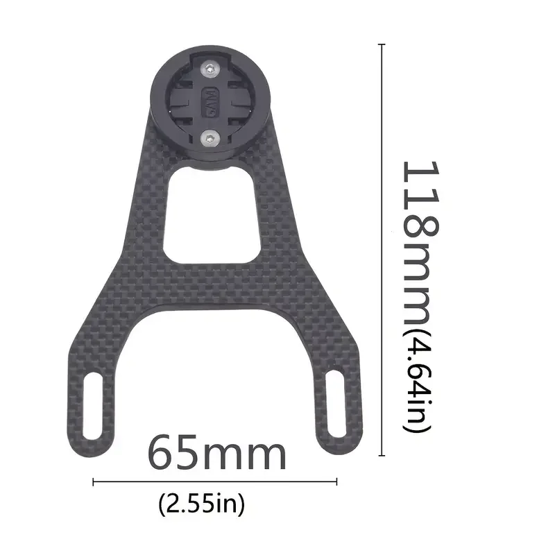

Bike Computer Mount, Carbon Fiber/Aluminum Alloy Bike Mount, Support 6D 5D Handlebars, For GoPro Garmin