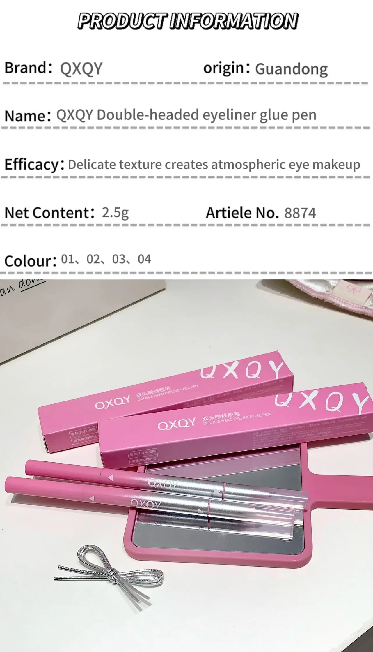 Angewinkelter Pinsel-Eyeliner-Gel-Stift 2-in-1, natürliches Rotbraun, Aegyosal Lying Silkworm Liner Gel, matt, geschmeidig, wischfest, Augen-Make-up – Detail 8