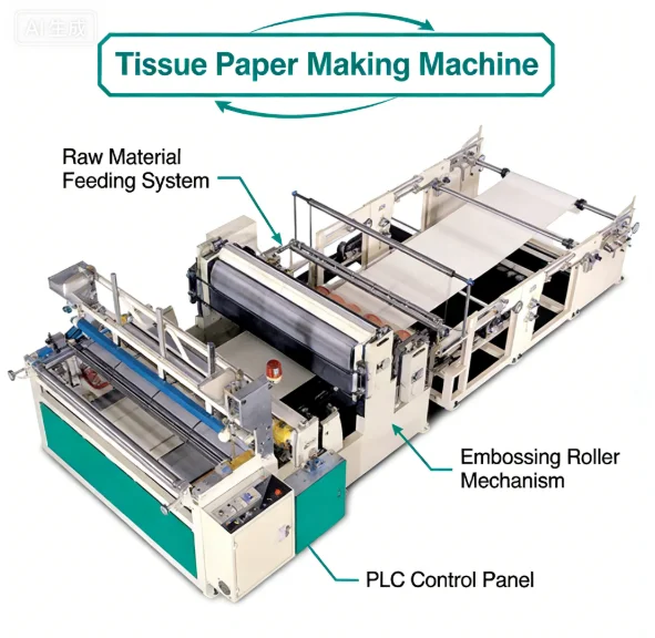 YG Customized Compact And Affordable Toilet Tissue Paper Maker Ideal For Small Businesses