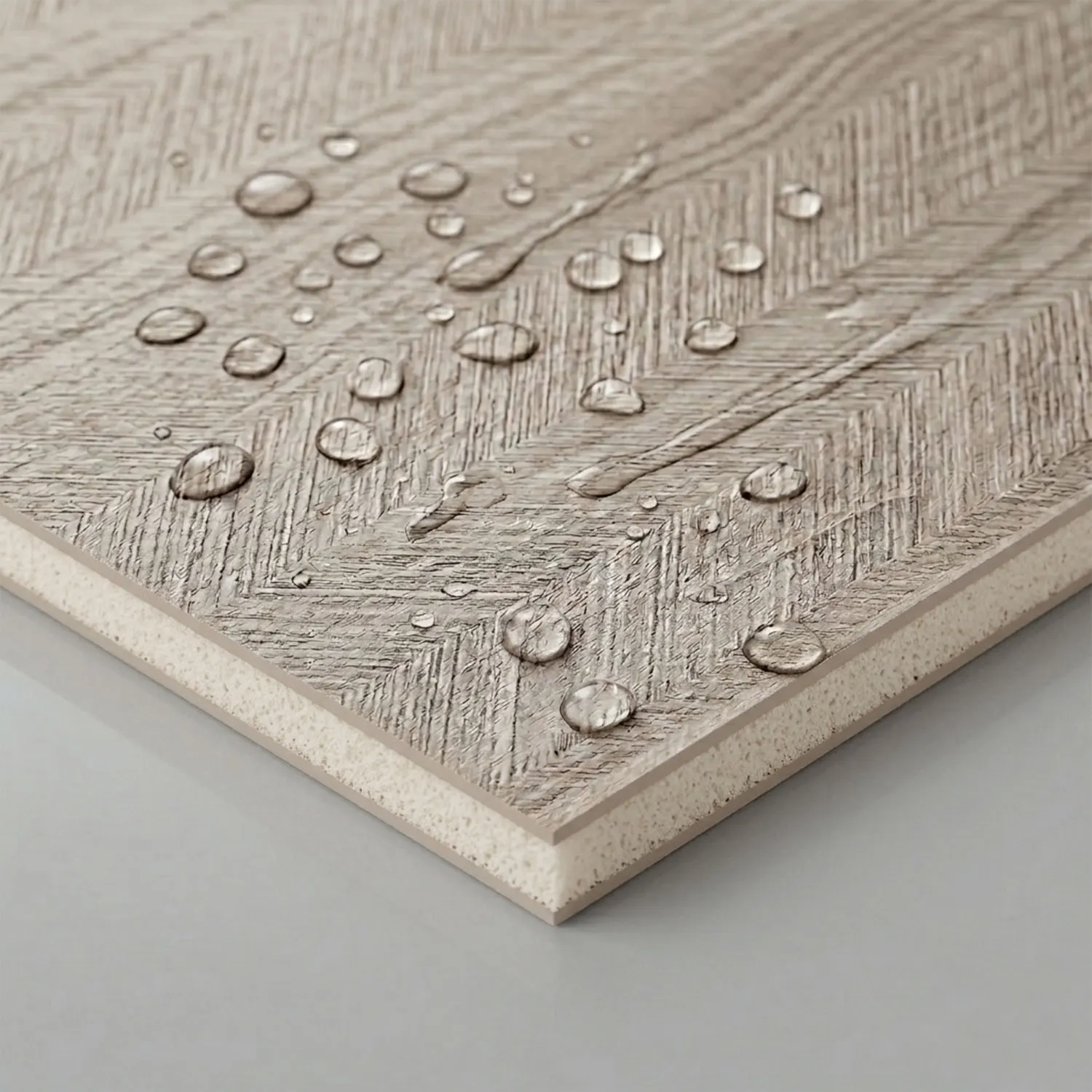 Faux Wood Grain Tile Stickers Waterproof Self Adhesive Wall Panels For Living Room Bedroom Home Wall Decoration