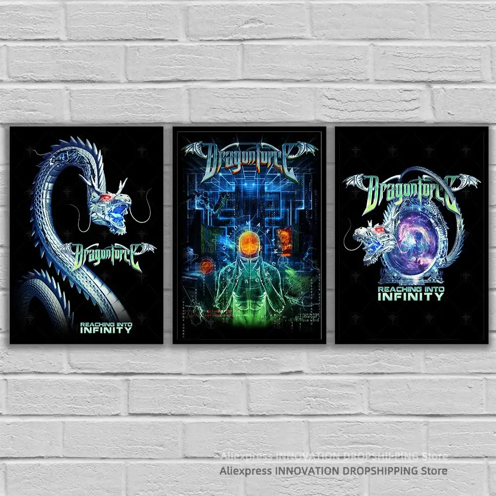 DragonForce Singer Band Cover Album Music Star Celebrity Wall Art Poster Canvas Posters and Prints Canvases Painting Home Decor