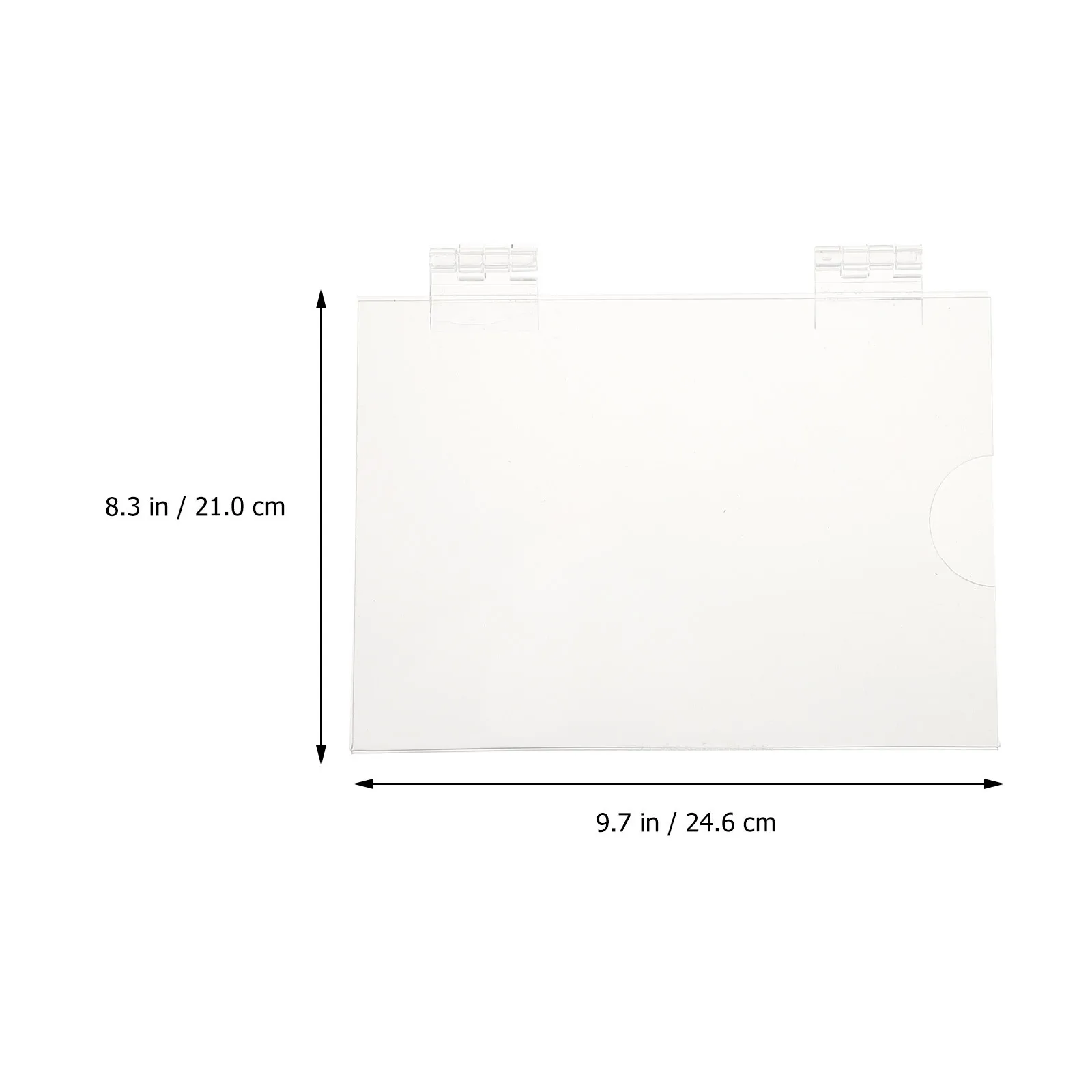 

1Set Transparent Acrylic Price Tag Holder Label Display Board Portable Clear Product Label Stand for Retail Stores