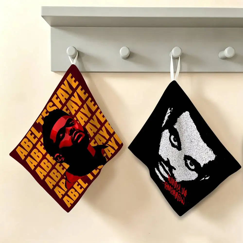 Funny Singer The Weekend Multi-scene Polyester Cotton Towel, Hanging Hand Wiping Cloth for Kitchen Bathroom Hotel