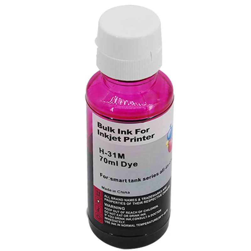 GT31 GT32XL GT5810 GT5820 ricarica inchiostro Dye compatibile per HP Smart Tank 7301 6001 7602 5101 7001 450 455 457 513 551 555 558 559 5