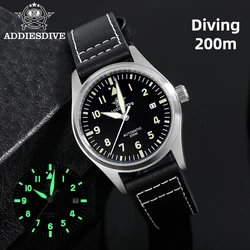 ADDIESDIVE New Retro Couple watches Stainless Steel Sapphire Mirror Glass Personalized Watches Super Luminous Mechanical Watches