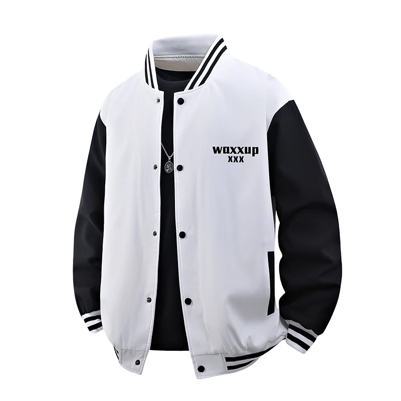 

Свободная повседневная бейсбольная куртка Long Sve для мужчин и женщин, осенняя молодежная спортивная верхняя одежда Vitali из полиэфирного волокна