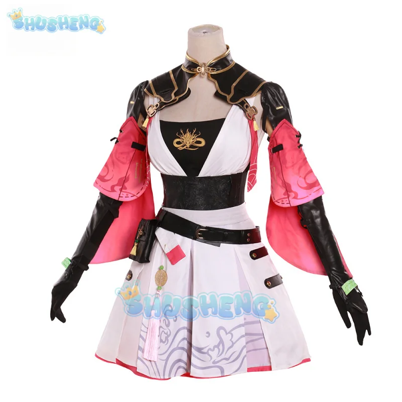 Shusheng Game Wuthering Waves Taoqi Cosplay Uniforms Halloween Carnival Party Role Play Clothing for Women