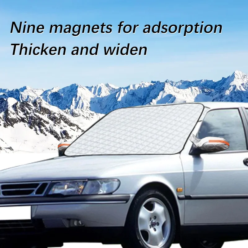 Magnetic Car Windshield Snow Cover Winter Ice-Frost Guard Sun Shade Protector For Saab 900 Exterior Accessories