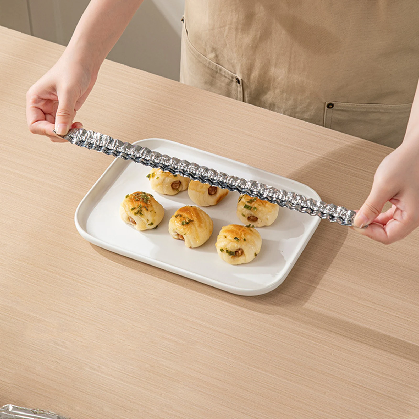 Food Grade Aluminum Foils Insulation Cover Multifunctional Reuse Elast Alu Foil Covers for Leftover Food Meal Preparation