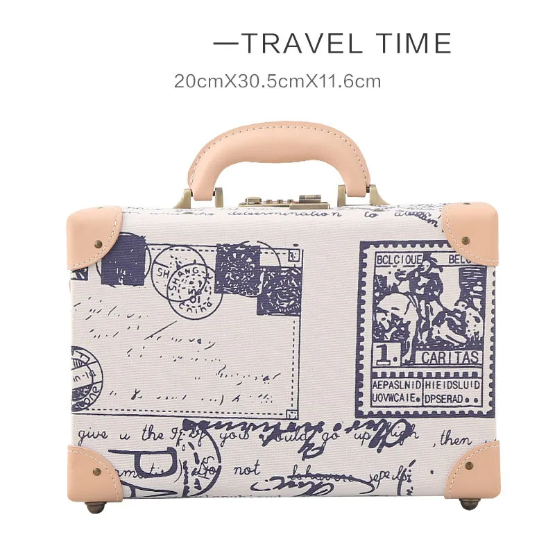 14 Inch New Design Travel Suitcase Hand Luggage Portable Storage Bag Women Makeup Box High Quality Travel Weekend Packet Bag