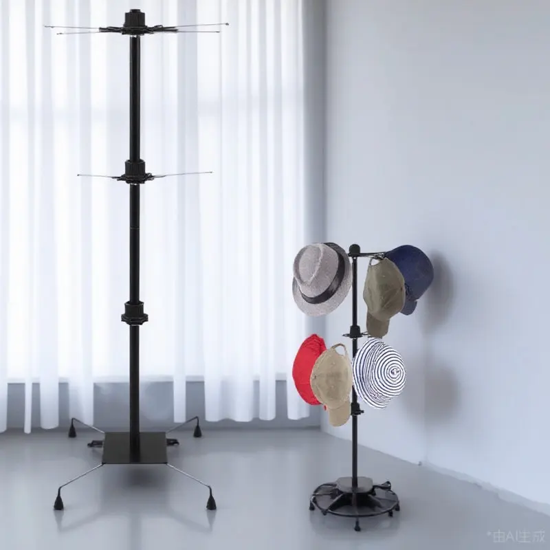 

1Pcs Metal Hat Display Stand 3-Tier Rotating Rack Headwear Rack Storage Organizer for Hats Bags Ornaments Home Display