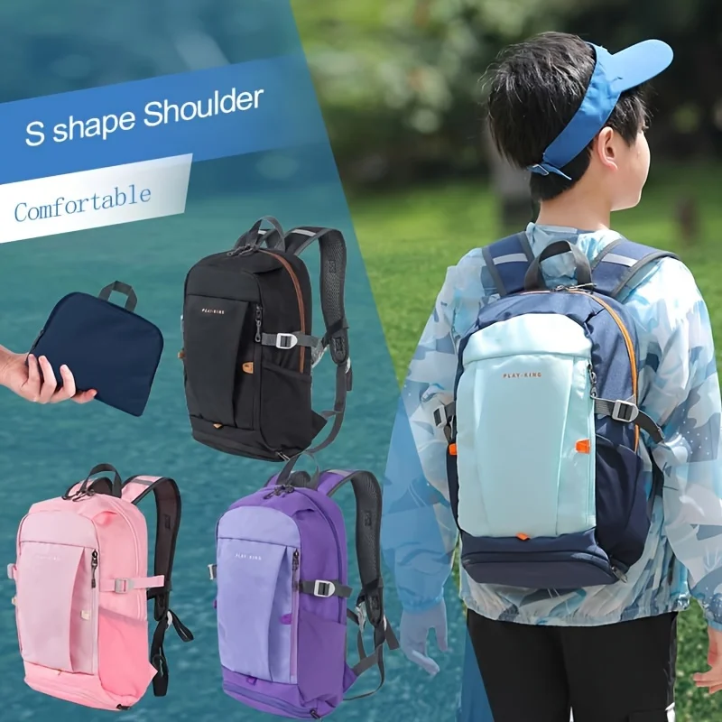 Mochila plegable de tamaño pequeño, bolsa informal ligera para deportes al aire libre, 1 unidad