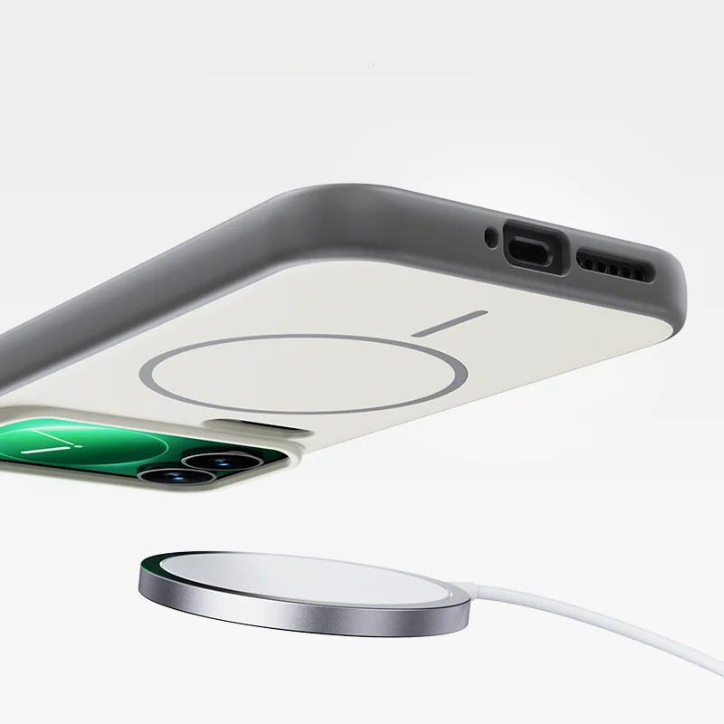 حافظة هاتف مقاومة للصدمات بلون سادة غير لامع لهاتف Xiaomi 17 Pro Max لهاتف Magsafe غطاء خلفي مغناطيسي للشحن اللاسلكي #4