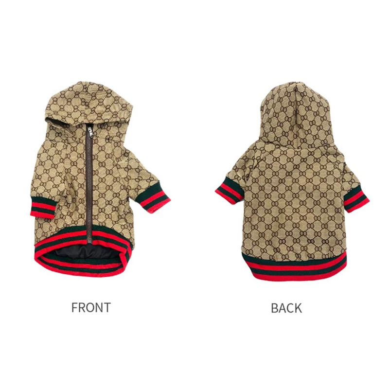 الخريف الشتاء سترة الحيوانات الأليفة هريرة الملابس جرو معطف البلدغ فصيل كورجي شيبا الكلب سترة واقية الموضة مصمم الملابس الفاخرة الكلب