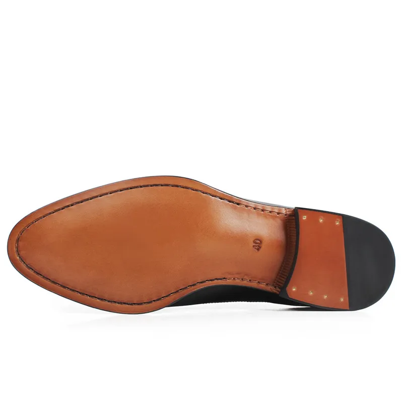 أحذية رجالية من جلد التمساح أحذية جلدية للرجال - متينة ومريحة ومسامية وأنيقة #4