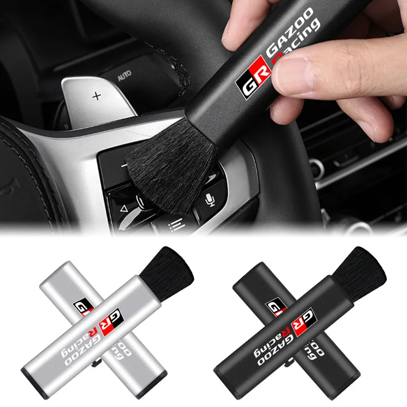 Car Interior Cleaning Brush Telescopic Small Soft Brush Accessories For Toyota GR Yaris Sport Gazoo Racing Corolla Cross Prius