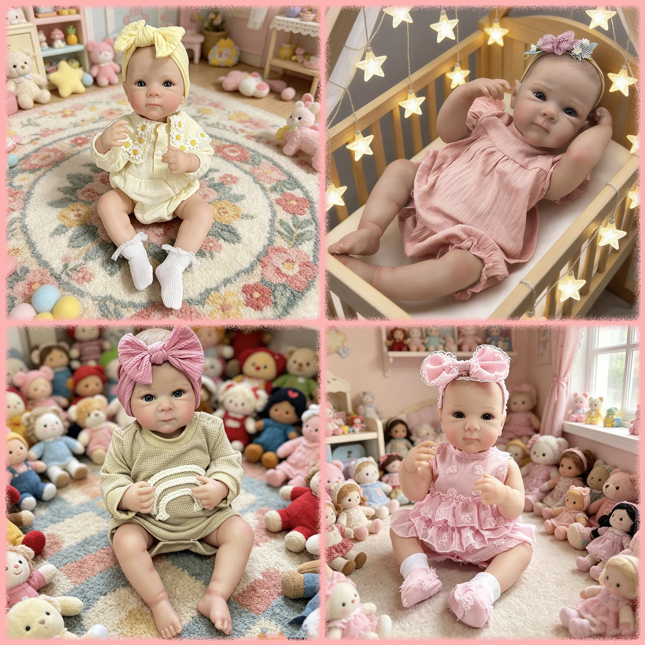 

19Inch Multiple Styles Choose Bettie Full Vinyl Body Multiple Layers Painting Lifelike 3D Skin Reborn Doll Hand Drawn Hair