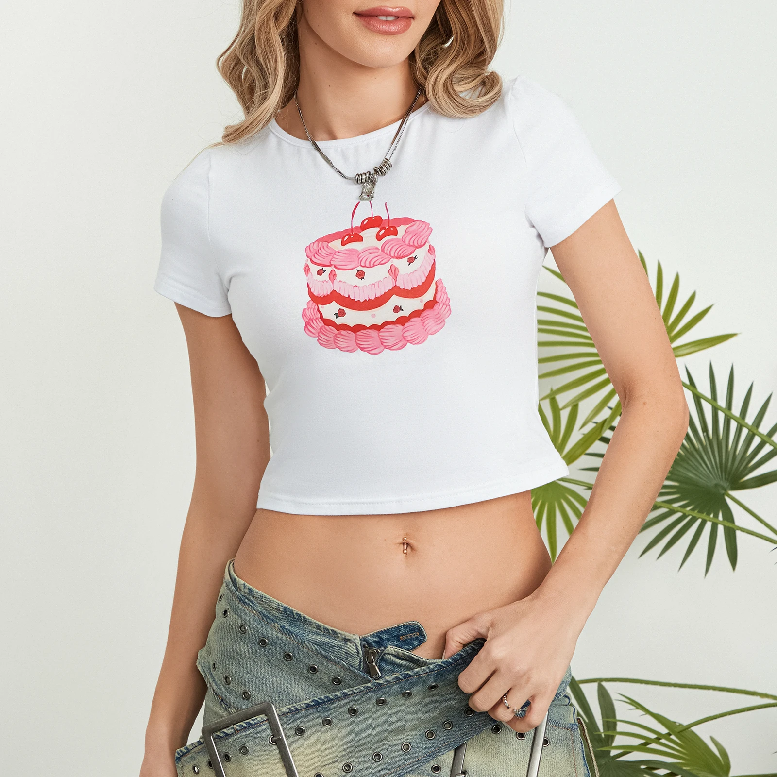 Y2k Frauen Kurzarm weiß Baby T-Shirts E-Mädchen Grafik druck Crop Tops Slim Fit T-Shirts weibliche Vintage ästhetische 1920er Jahre Tops