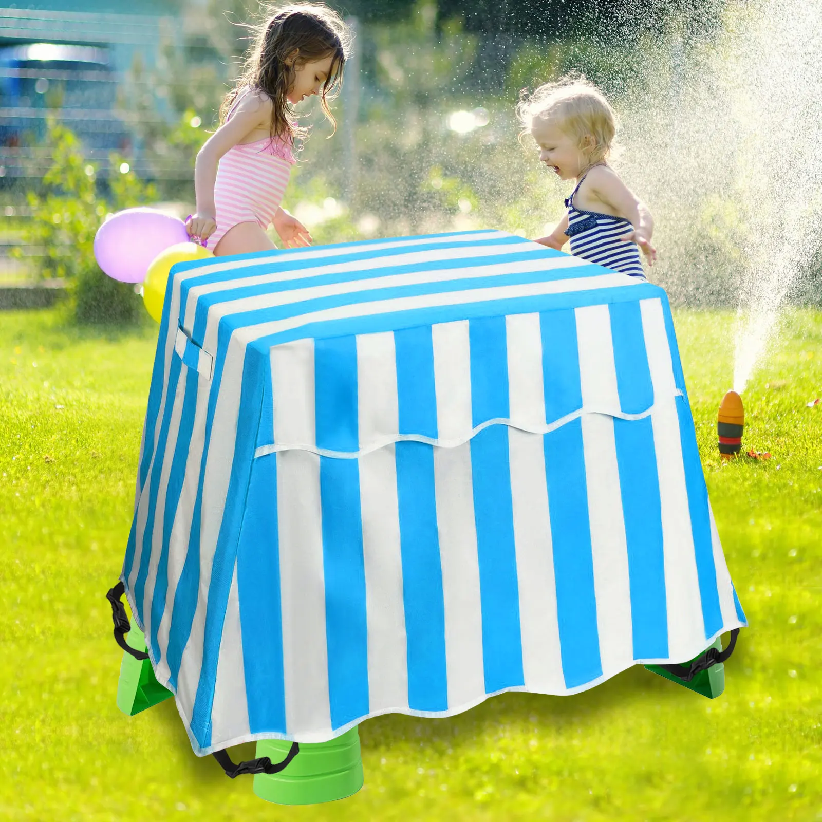 Water Table Cover Step2 Splash Pond Rain Showers Game Table Cover Waterproof Water Play Table Cover Sun-Proof Outdoor Toys Cover