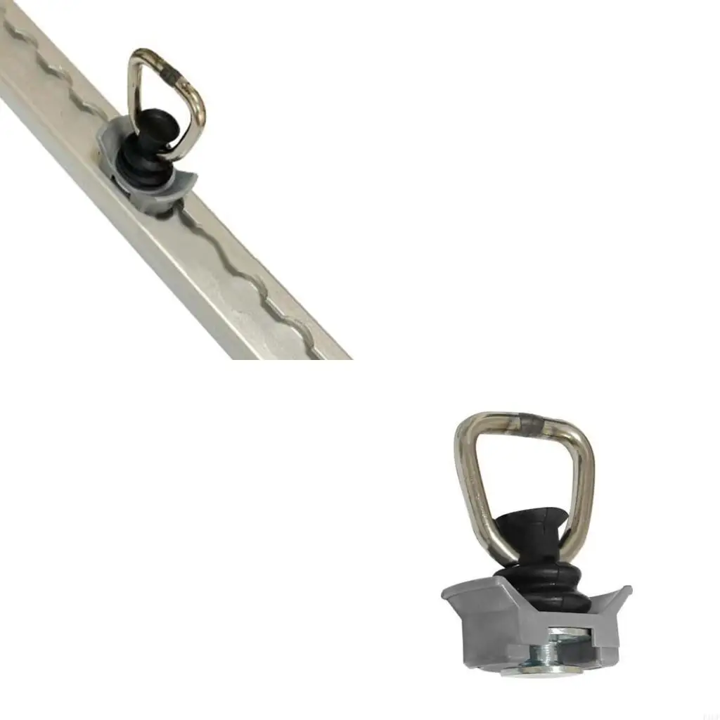 F1CF Single L-Track Fitting with D Rings for L Track Tie Down CargoControl Hook