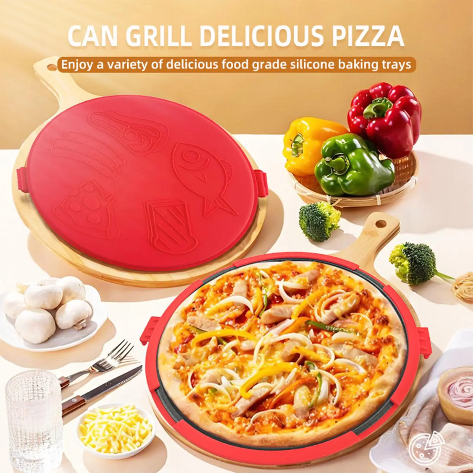 

Microwave Sandwich Baking Tray Quick-Heat Round Pizza Tray Microwave Toaster For Oven Kitchen Home School Dorm Pancake Breakfast