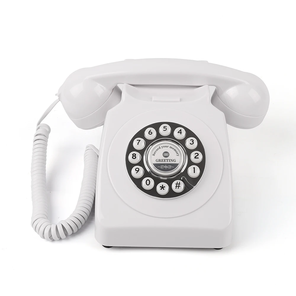 CHEETA Grünes Antik-Audio-Gästebuch Maßgefertigte Großhandels-Hochzeitsdekoration Telefonnachrichtenaufzeichnung Geständnis-Voicemail 10